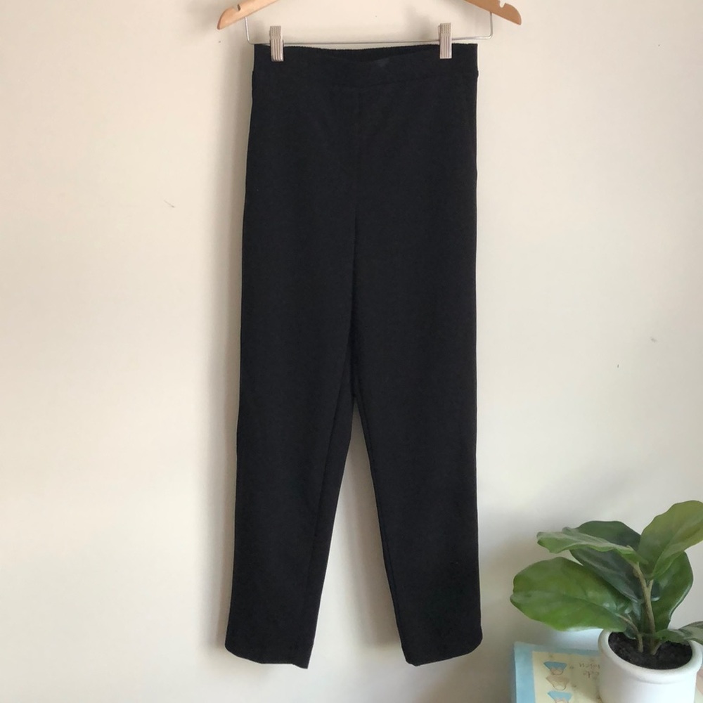 Comfy high waisted black dress slacks
